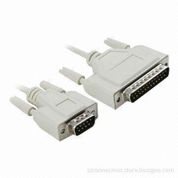 Male to RS232 DB9 Male Serial Cables with Screws